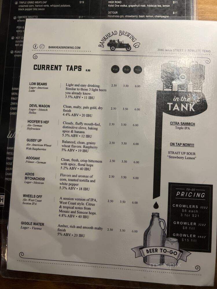 Bankhead Brewing - Rowlett, TX