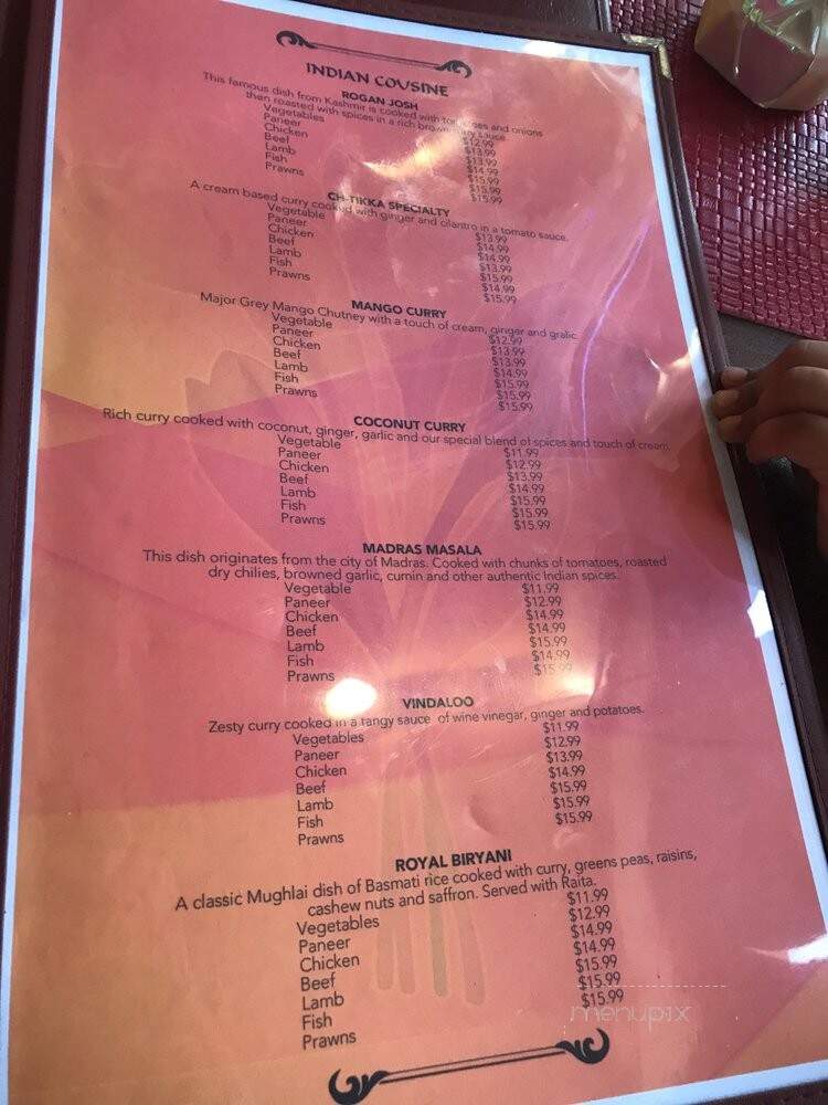 Saffron Indian Restaurant - Clermont, FL menu_pic