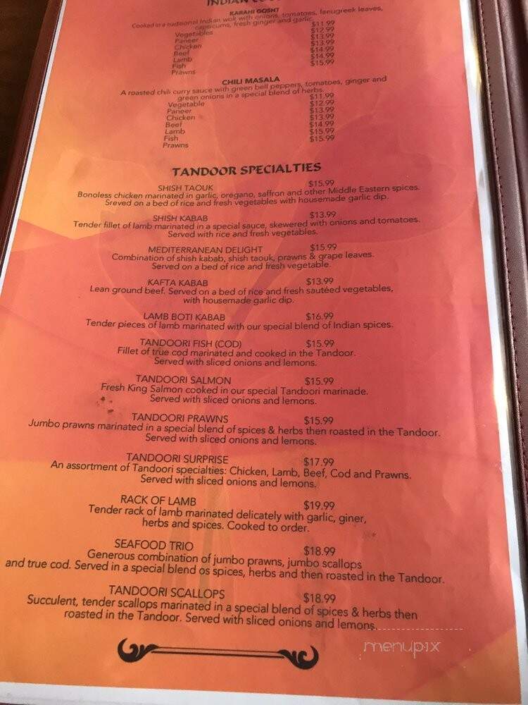 Saffron Indian Restaurant - Clermont, FL menu_pic