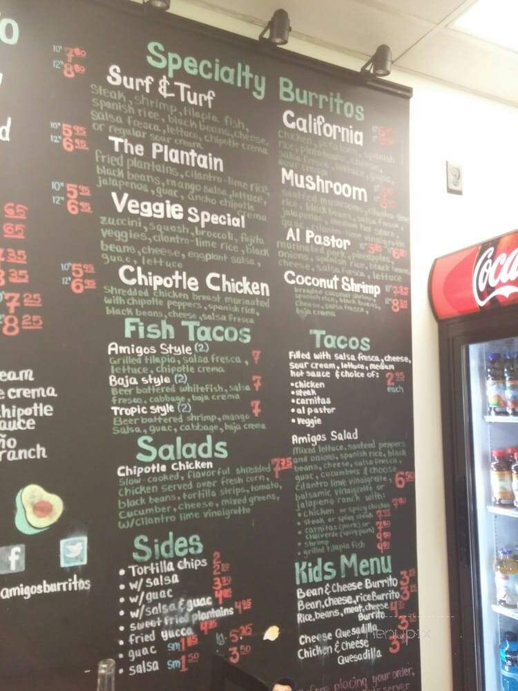 Los Amigos Taqueria - Newton, MA menu_pic