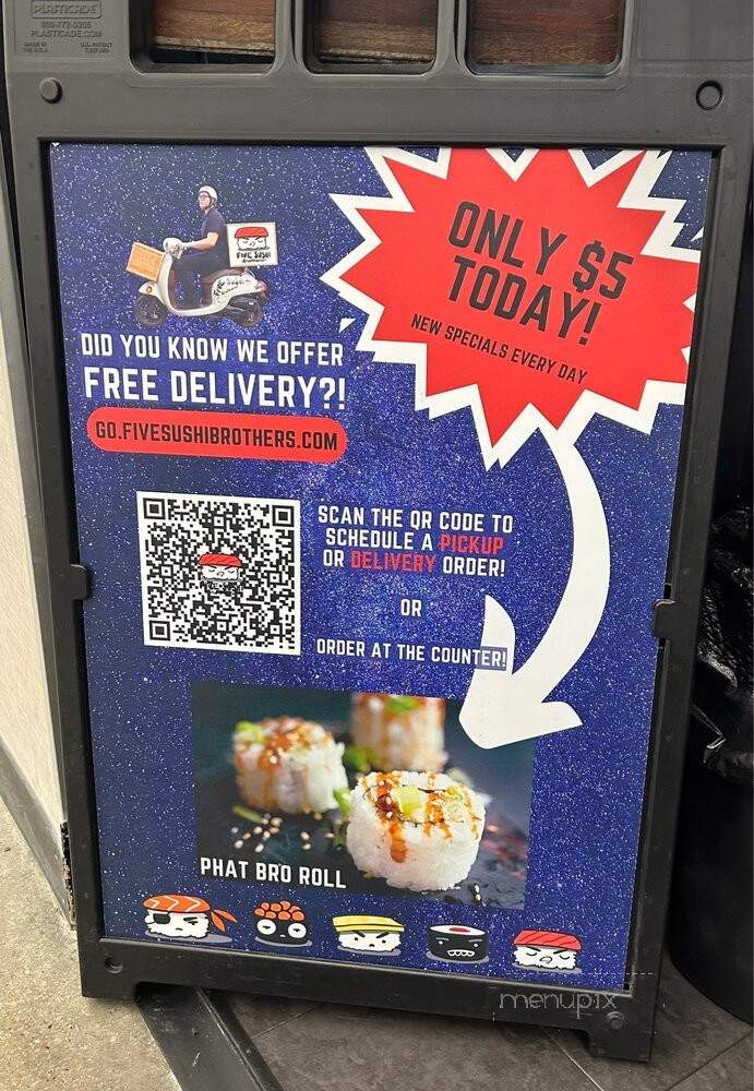 Five Sushi Brothers - Provo, UT menu_pic