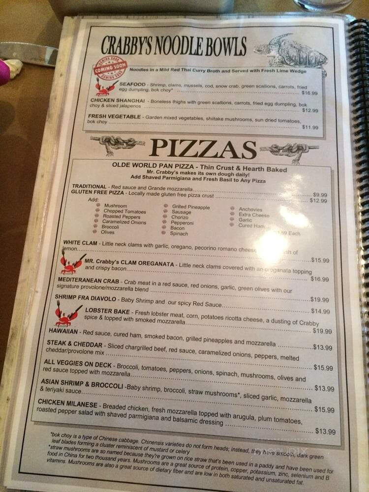 Mr Crabby's Seafood House and Sports Bar - Randolph, NJ menu_pic