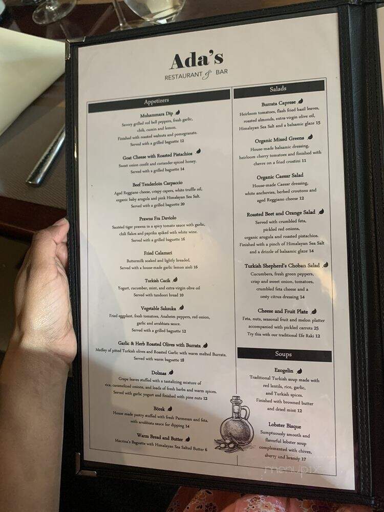 Ada's Restaurant & Bar - Seattle, WA menu_pic