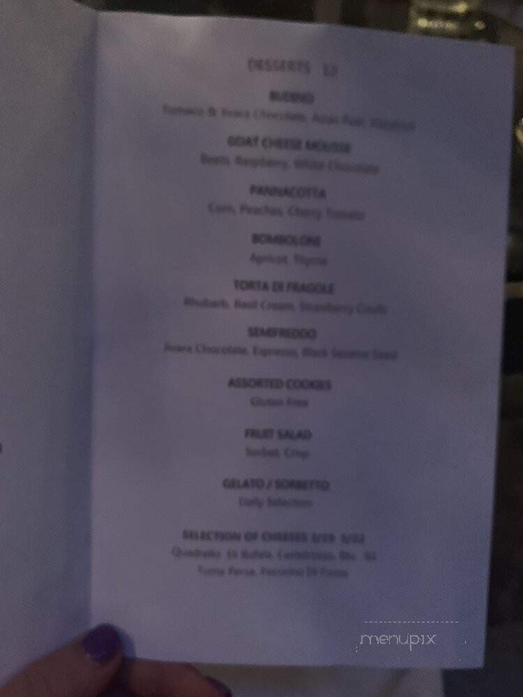 Core - New York, NY menu_pic