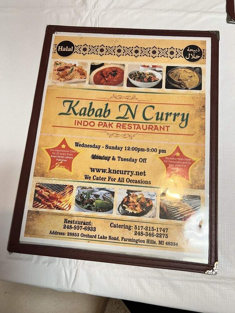 Kabab N Curry - Farmington Hills, MI