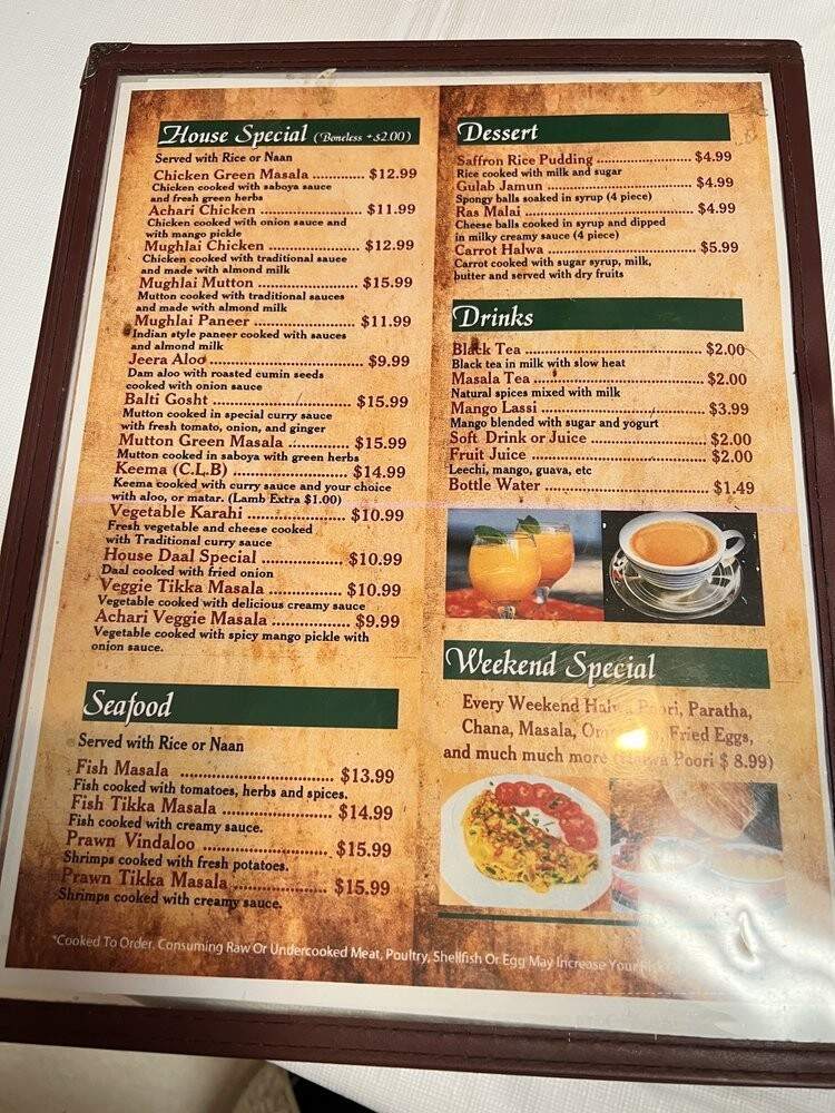 Kabab N Curry - Farmington Hills, MI menu_pic