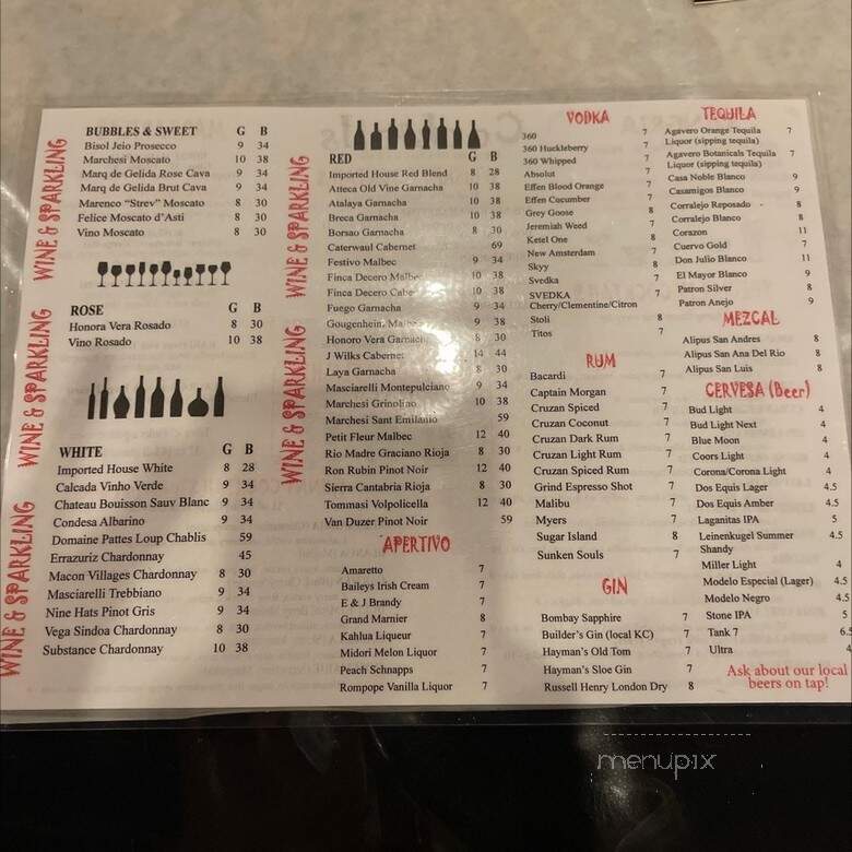 Trago - Kansas City, MO menu_pic