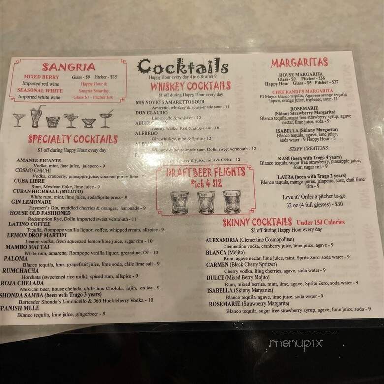 Trago - Kansas City, MO menu_pic