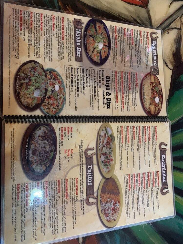 Casa Hacienda Grill - Gahanna, OH menu_pic