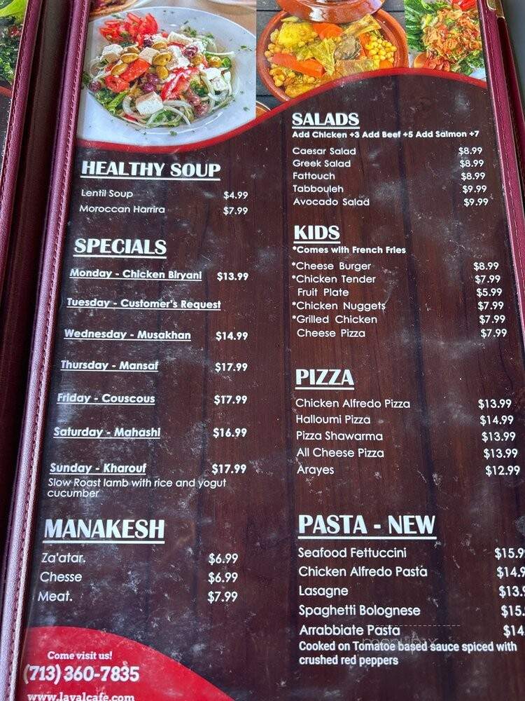 Layal Cafe Creperie and Banquet - Houston, TX menu_pic