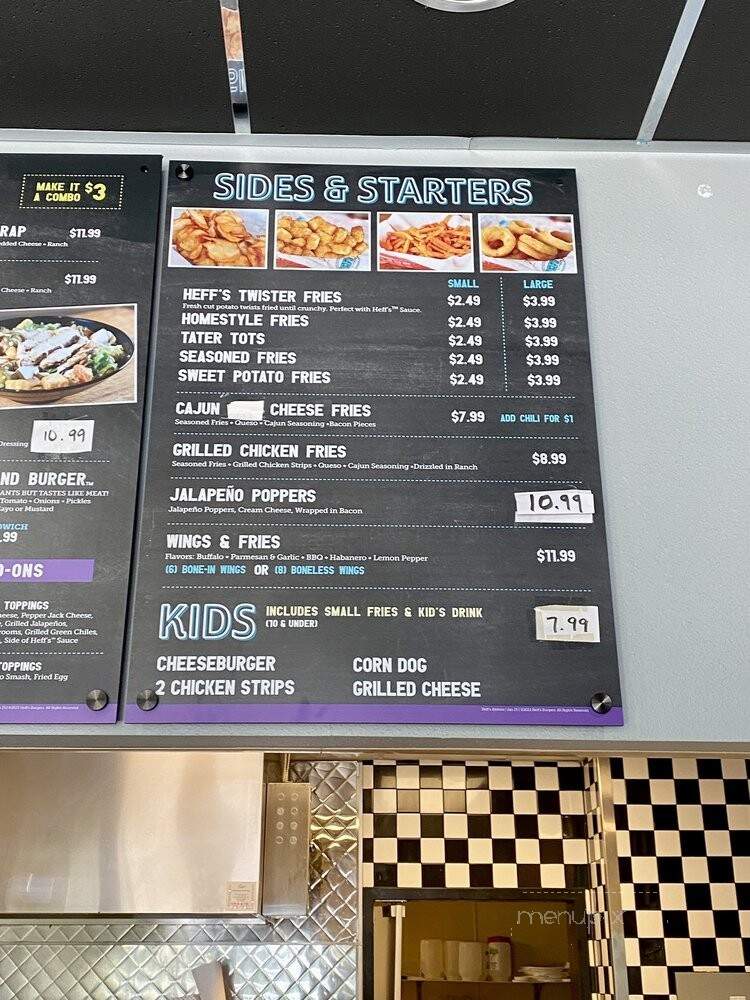 Heff's Burgers - Abilene, TX menu_pic