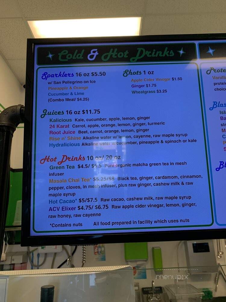 Alkalicious Cold Pressed Juice Bar - Chesapeake, VA menu_pic