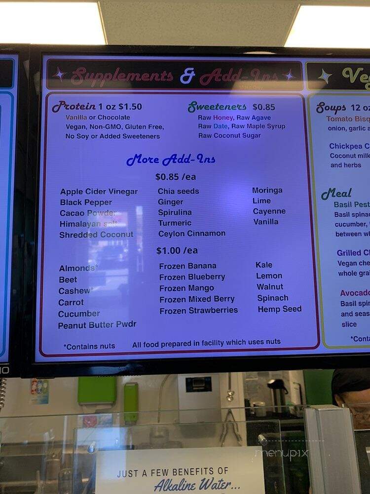 Alkalicious Cold Pressed Juice Bar - Chesapeake, VA menu_pic