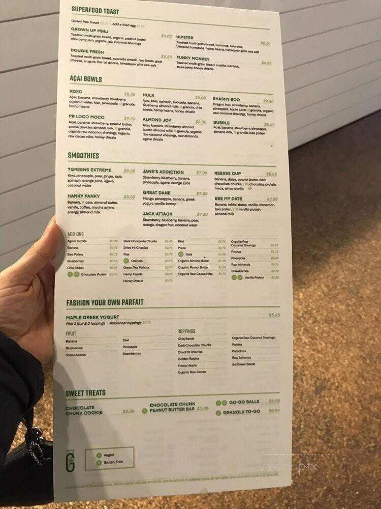 7 Greens - Birmingham, MI menu_pic