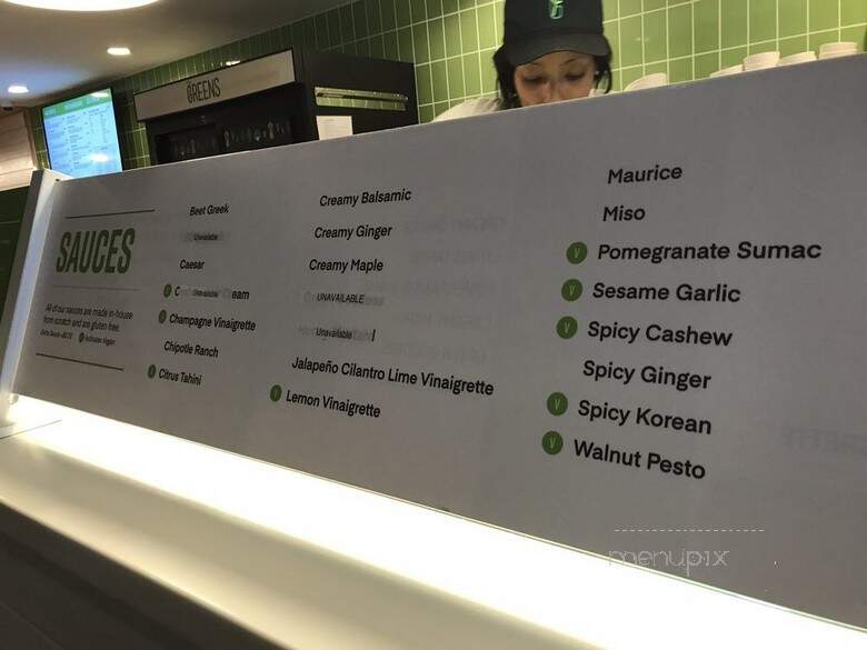 7 Greens - Birmingham, MI menu_pic