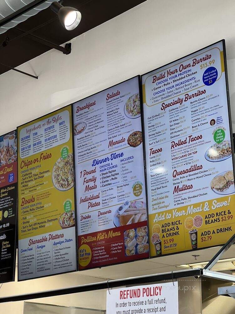 El Pollo Grill - Bonita, CA menu_pic