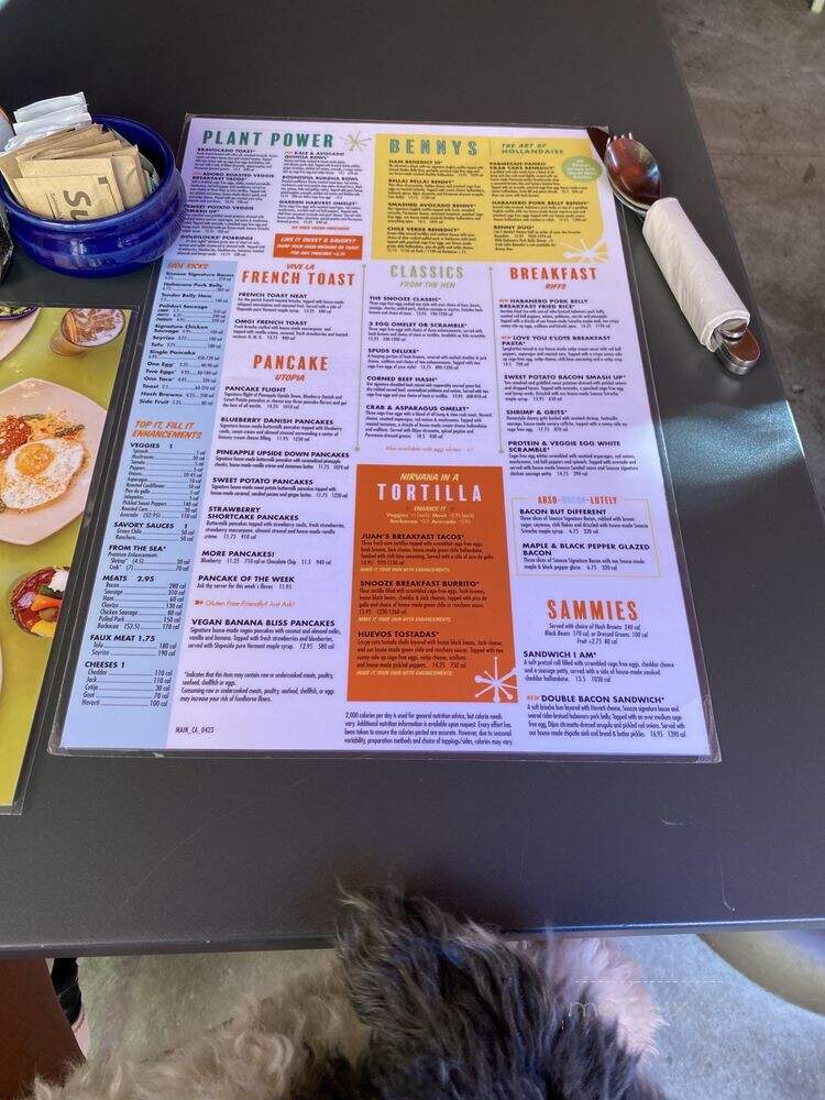 Snooze an AM Eatery - Tustin, CA menu_pic