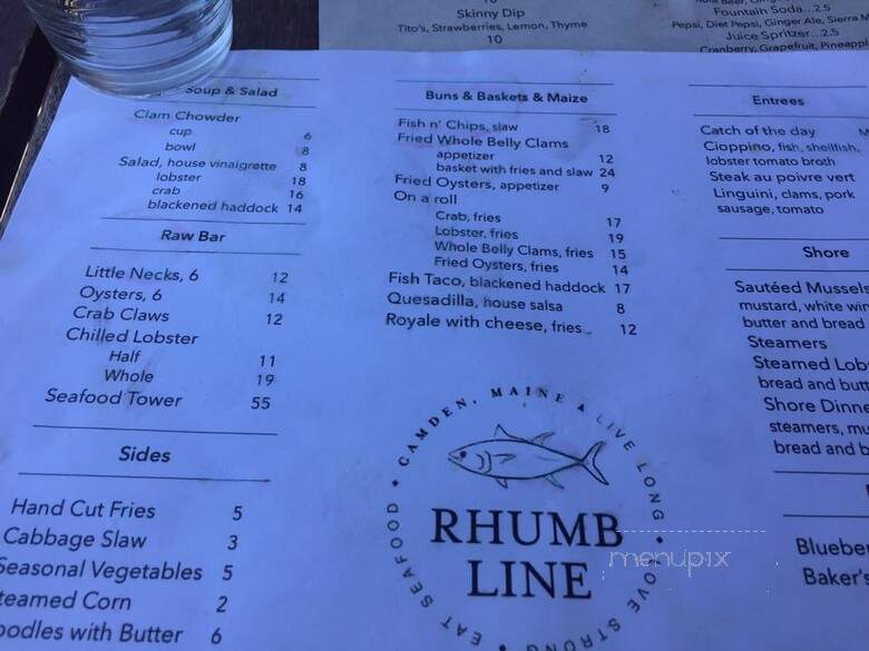 Rhumb Line - Camden, ME menu_pic