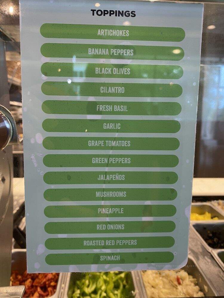 Pieology Pizzeria - Greensboro, NC menu_pic