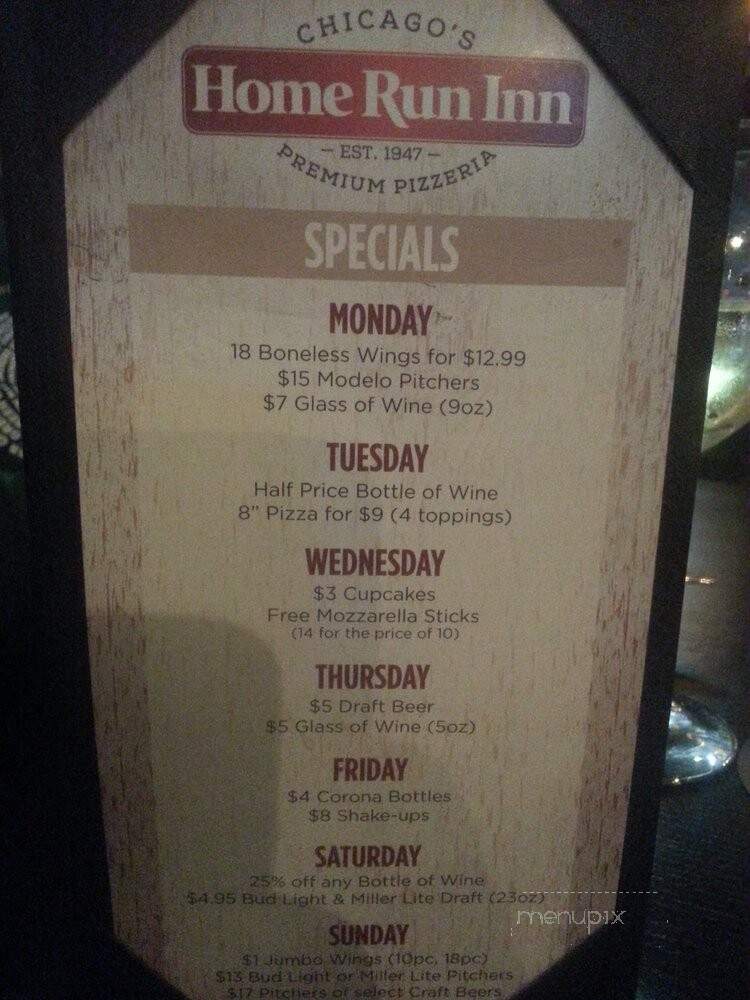 Home Run Inn Pizza - Berwyn, IL menu_pic