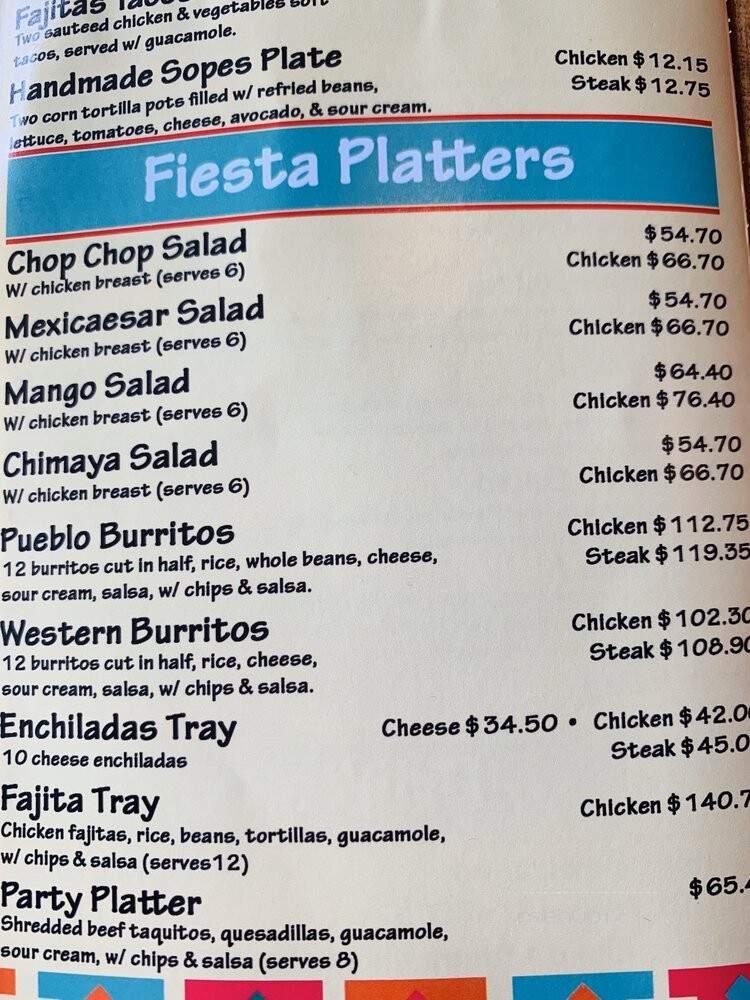 Figaro's Mexican Southwestern Grill - Fresno, CA menu_pic