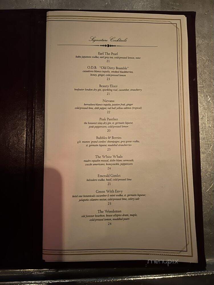Beauty & Essex - Las Vegas, NV menu_pic