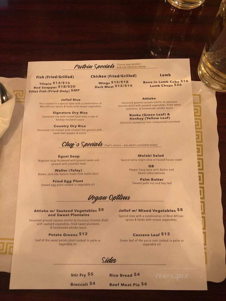 Kings and Queens African Cuisine Upper Darby - Upper Darby, PA menu_pic