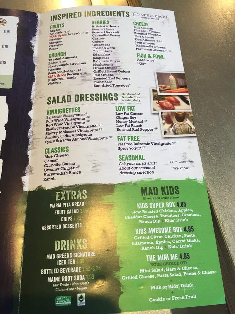 MAD Greens - Round Rock, TX menu_pic