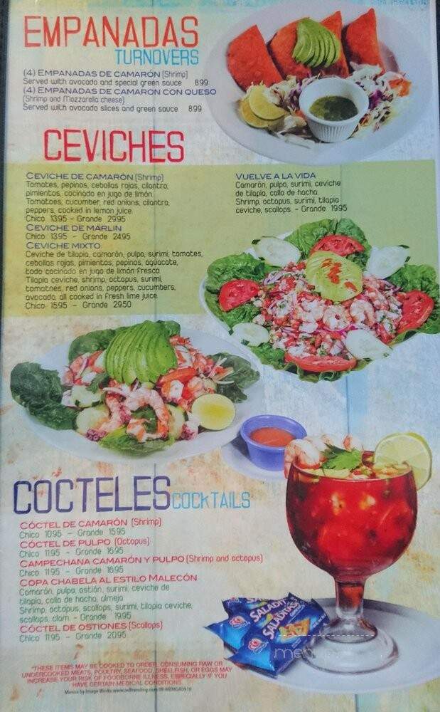 Mariscos el Malecon - Atlanta, GA menu_pic
