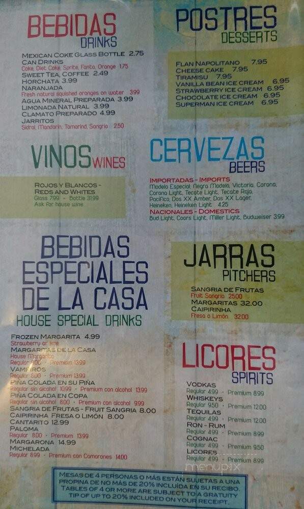 Mariscos el Malecon - Atlanta, GA menu_pic