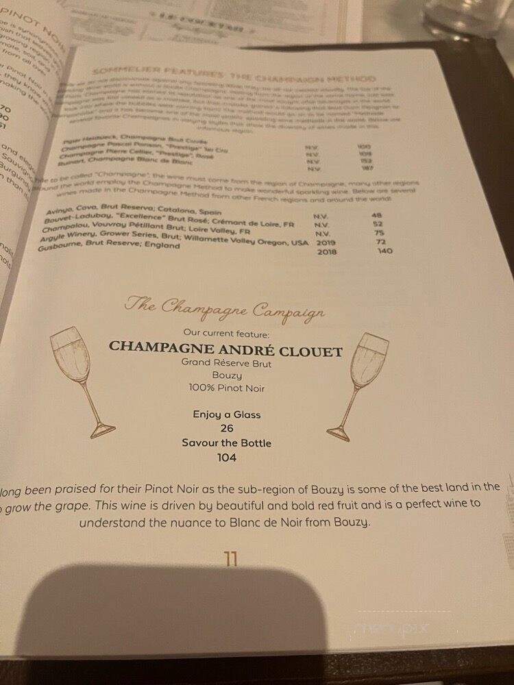 The Katharine Brasserie and Bar - Winston-Salem, NC menu_pic