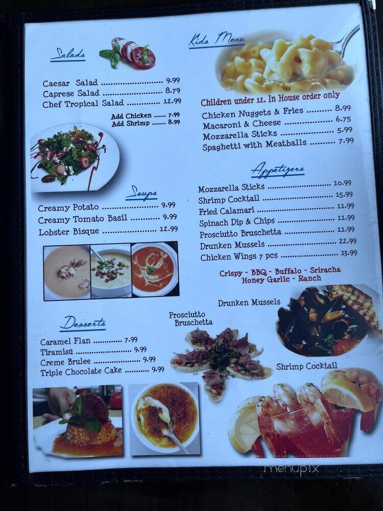 Blu Gin Lounge - Miami Beach, FL menu_pic