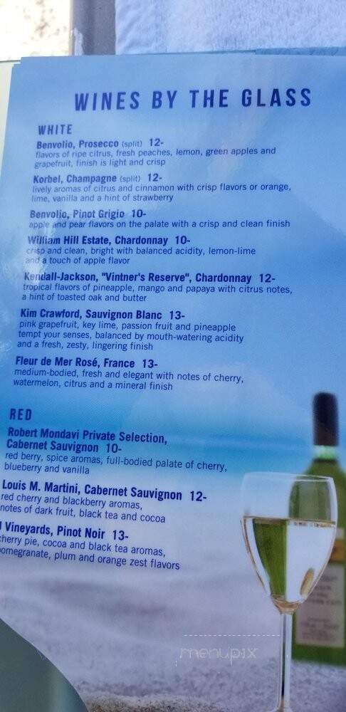 Cascades Pool Bar - Delray Beach, FL menu_pic