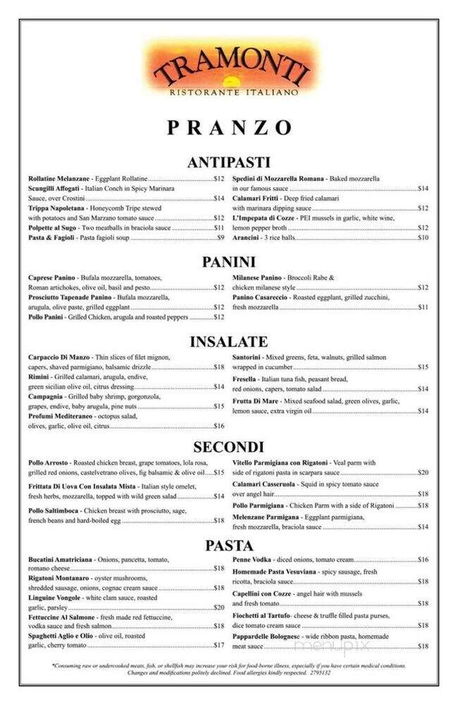 Cascades Pool Bar - Delray Beach, FL menu_pic