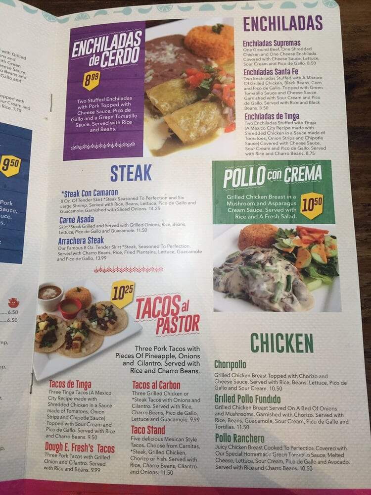 Cielo Blue Cantina - Loganville, GA menu_pic