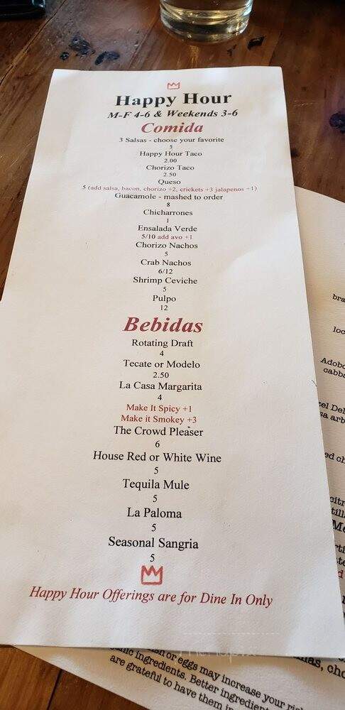 El Jefe - Denver, CO menu_pic