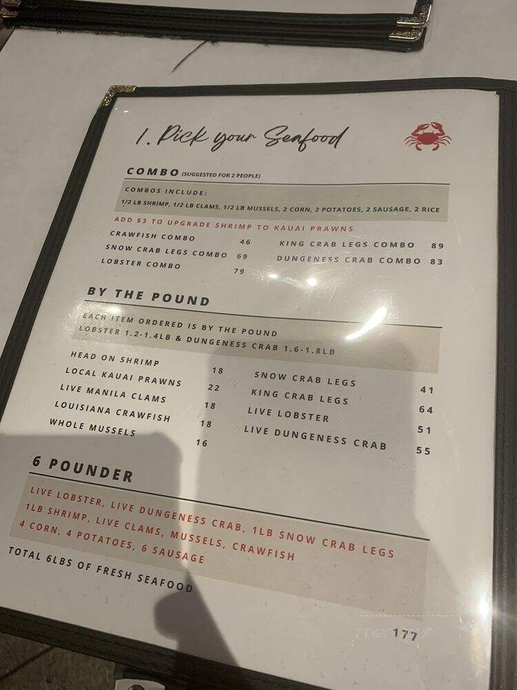 Kickin Kajun - Kapolei, HI menu_pic