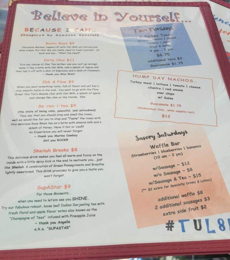Mingles Tea & Coffee Bar - Inglewood, CA menu_pic