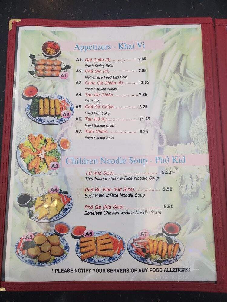 Pho Huong Viet Noodle House - Vallejo, CA menu_pic