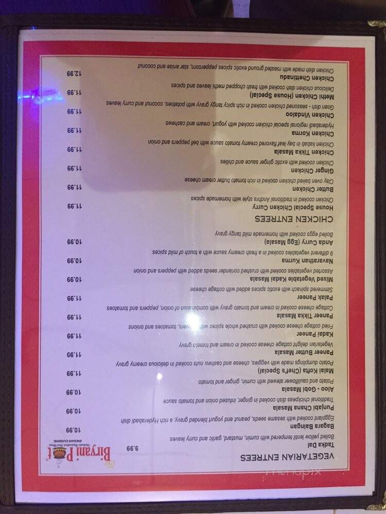 Biryani Pot - Parsippany, NJ menu_pic