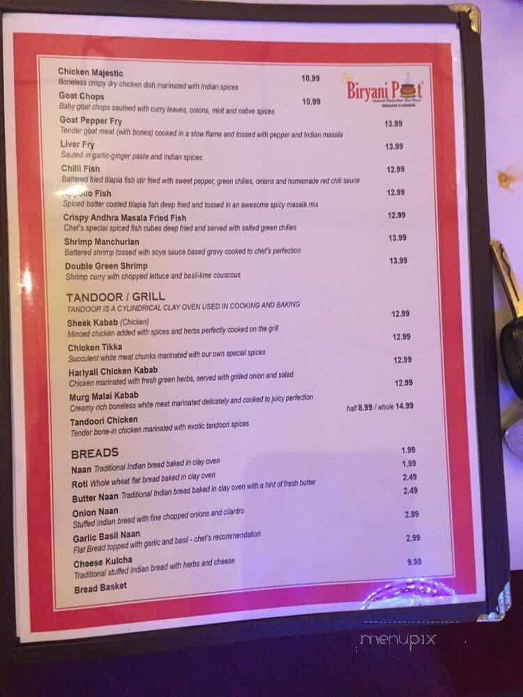 Biryani Pot - Parsippany, NJ menu_pic