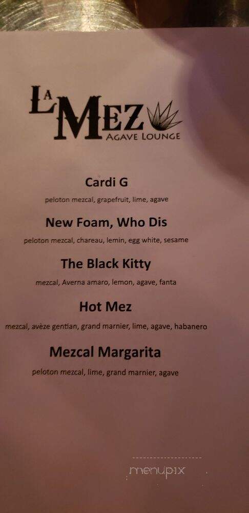 La Mez's - Chicago, IL menu_pic