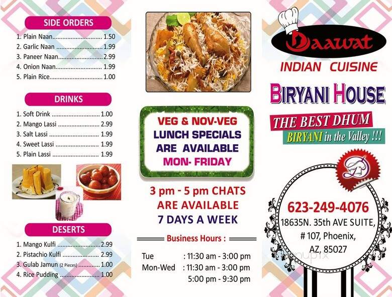 Daawat Indian Cuisine - Phoenix, AZ