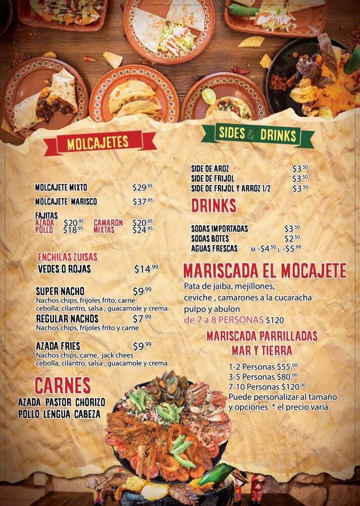 Los Molcajetes - Menlo Park, CA menu_pic