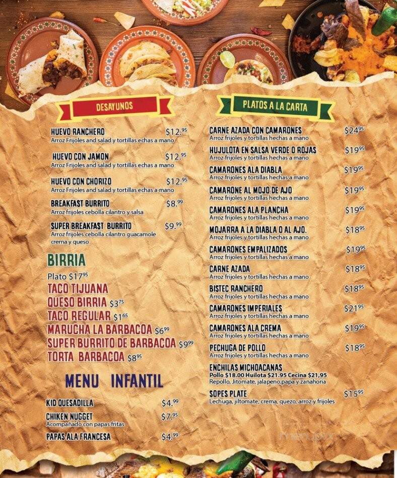 Los Molcajetes - Menlo Park, CA menu_pic