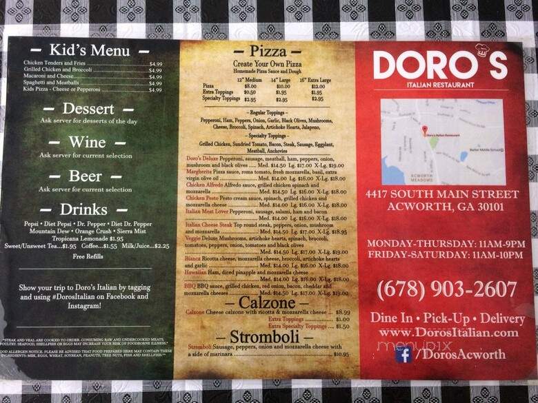 Doro's Italian Restaurant - Acworth, GA