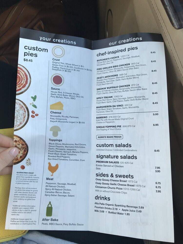 Pieology Pizzeria - Fayetteville, AR menu_pic