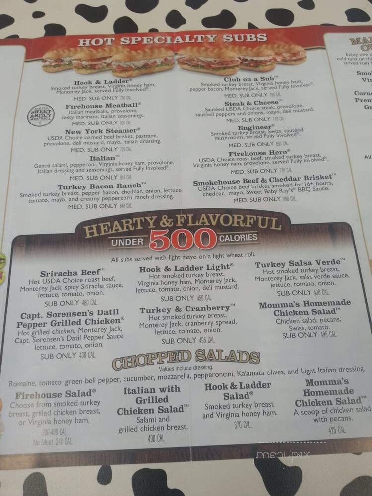 Firehouse Subs - Alameda, CA menu_pic