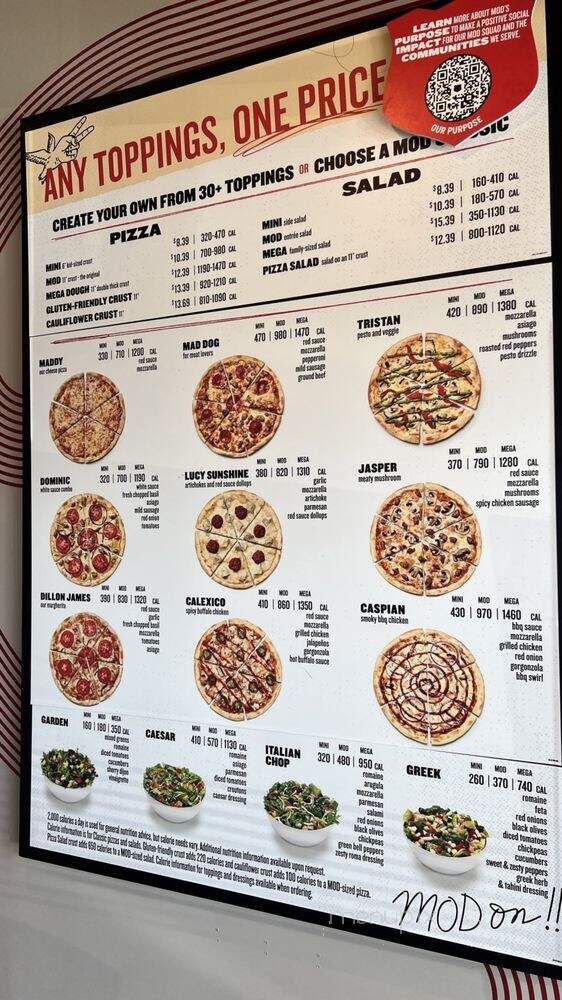 MOD Pizza - Ladue, MO menu_pic