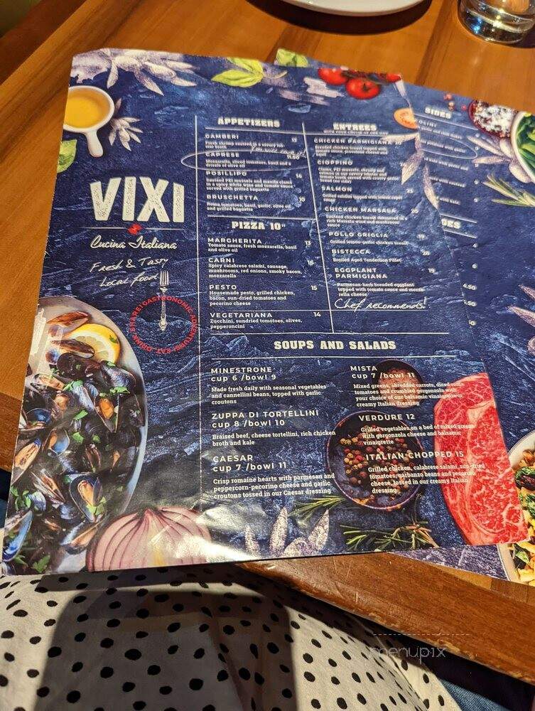 Vixi Cucina Italiana - San Francisco, CA menu_pic